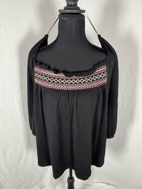 Tribal Embroidered Top